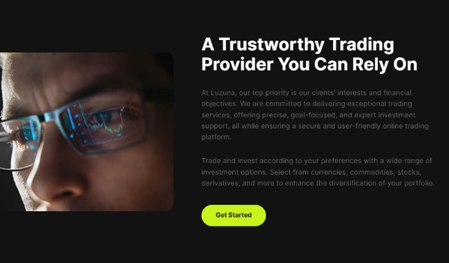 luzuna website screenshot