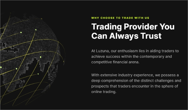 luzuna website screenshot